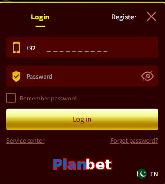 Planbet login preview